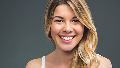 Young woman with gorgeous smile