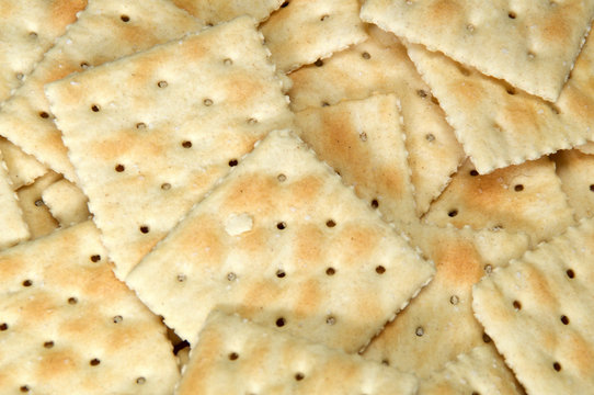 several saltine crackers
