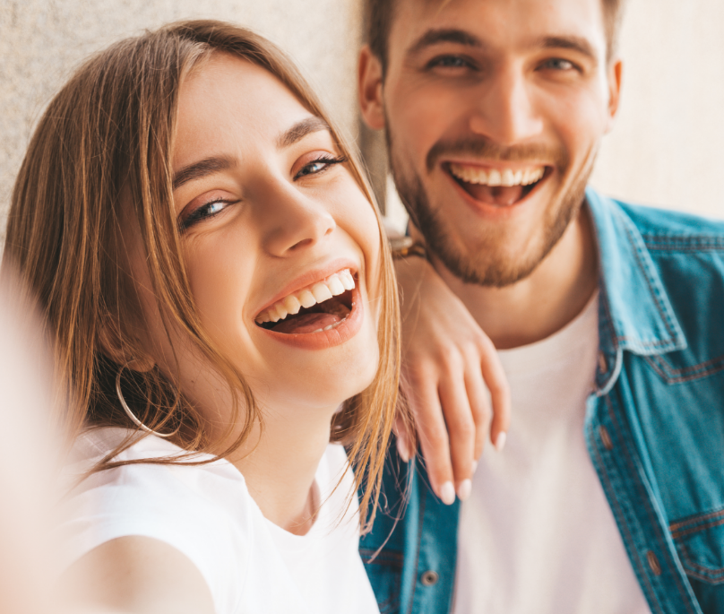 Smiling couple